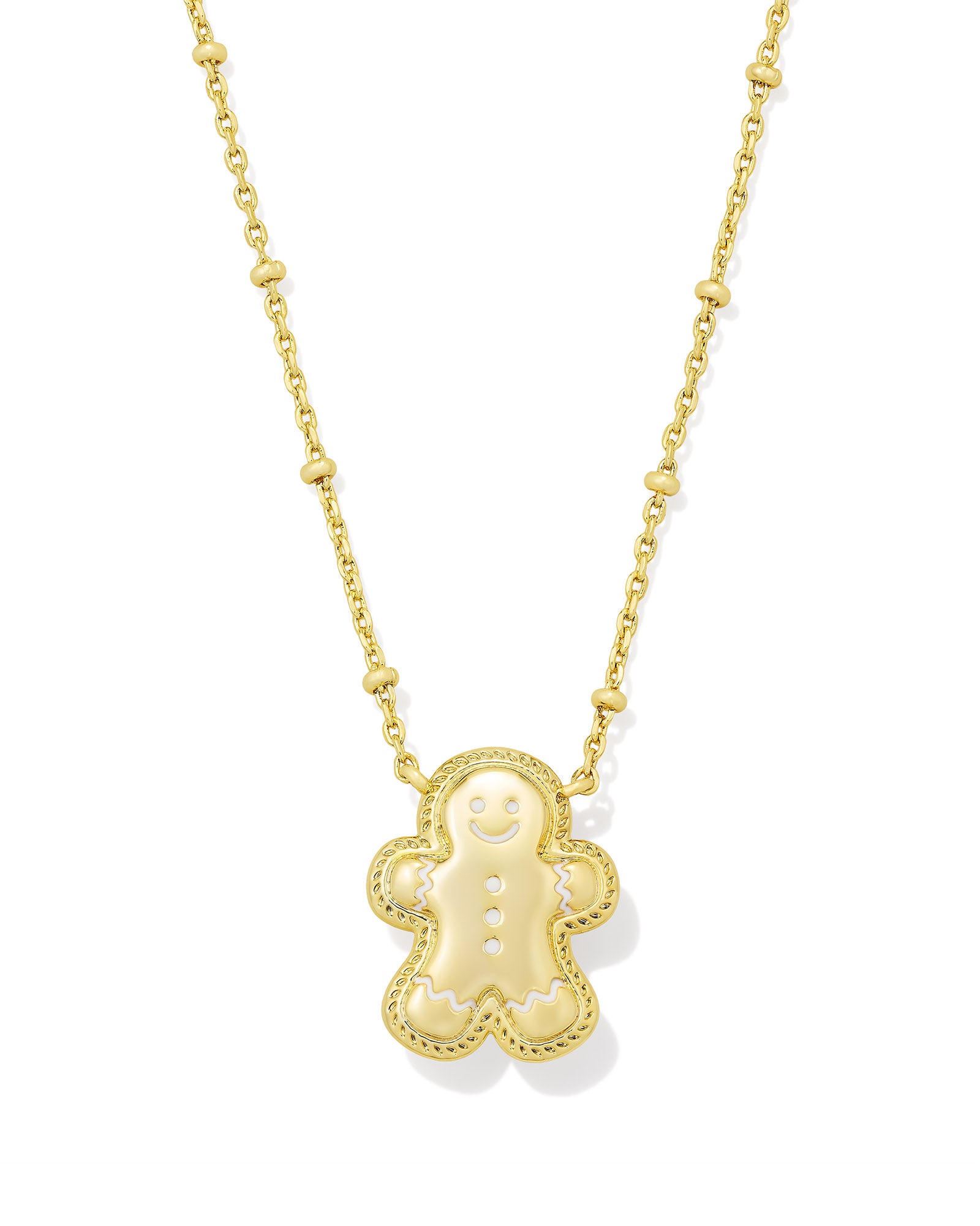 Gingerbread Short Pendant Necklace