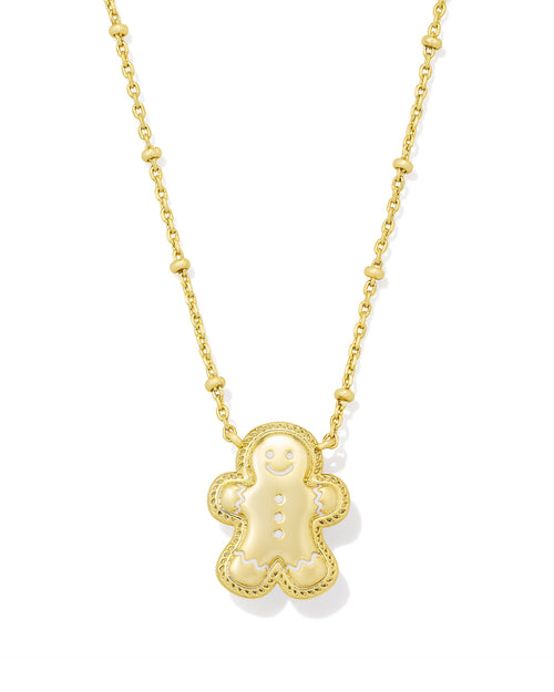 Gingerbread Short Pendant Necklace