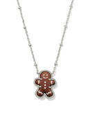 Gingerbread Short Pendant Necklace