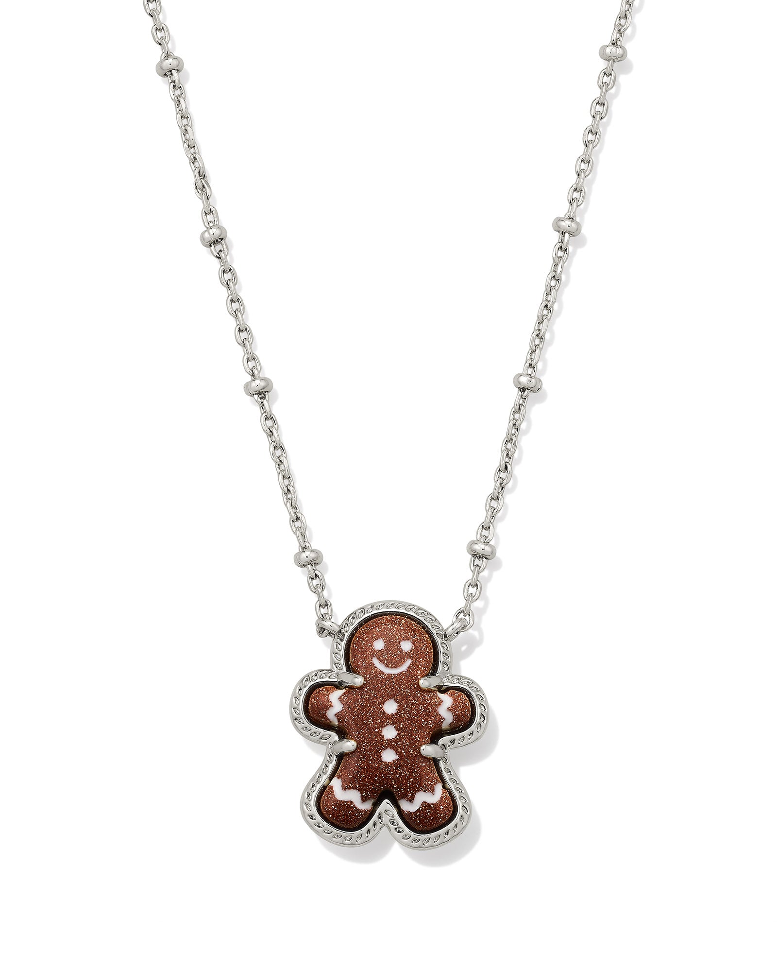 Gingerbread Short Pendant Necklace