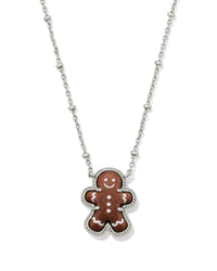 Gingerbread Short Pendant Necklace