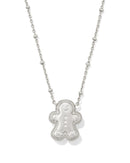 Gingerbread Short Pendant Necklace