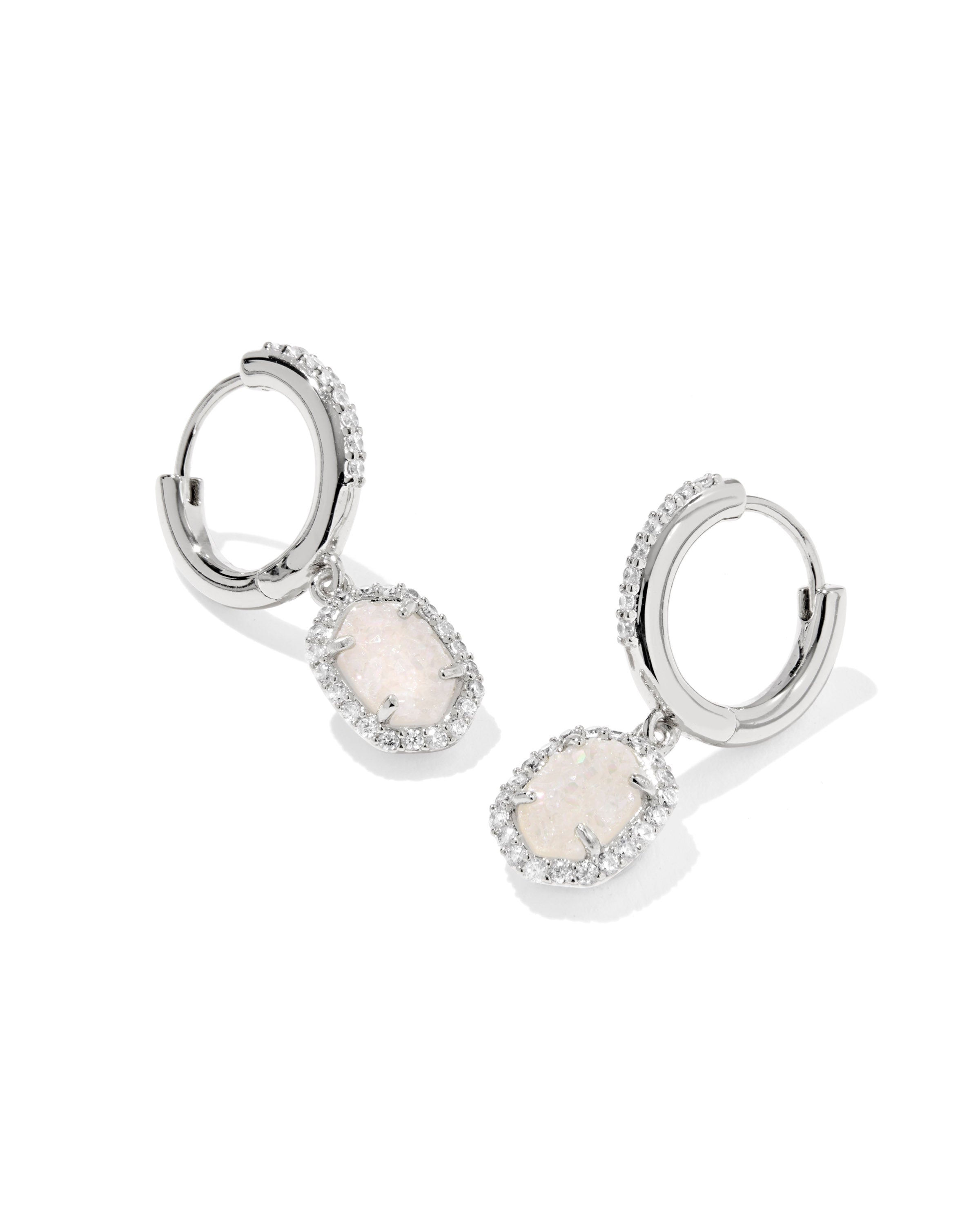 Daphne Crystal Frame Huggie Earring