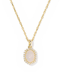 Daphne Crystal Frame Short Pendant Necklace