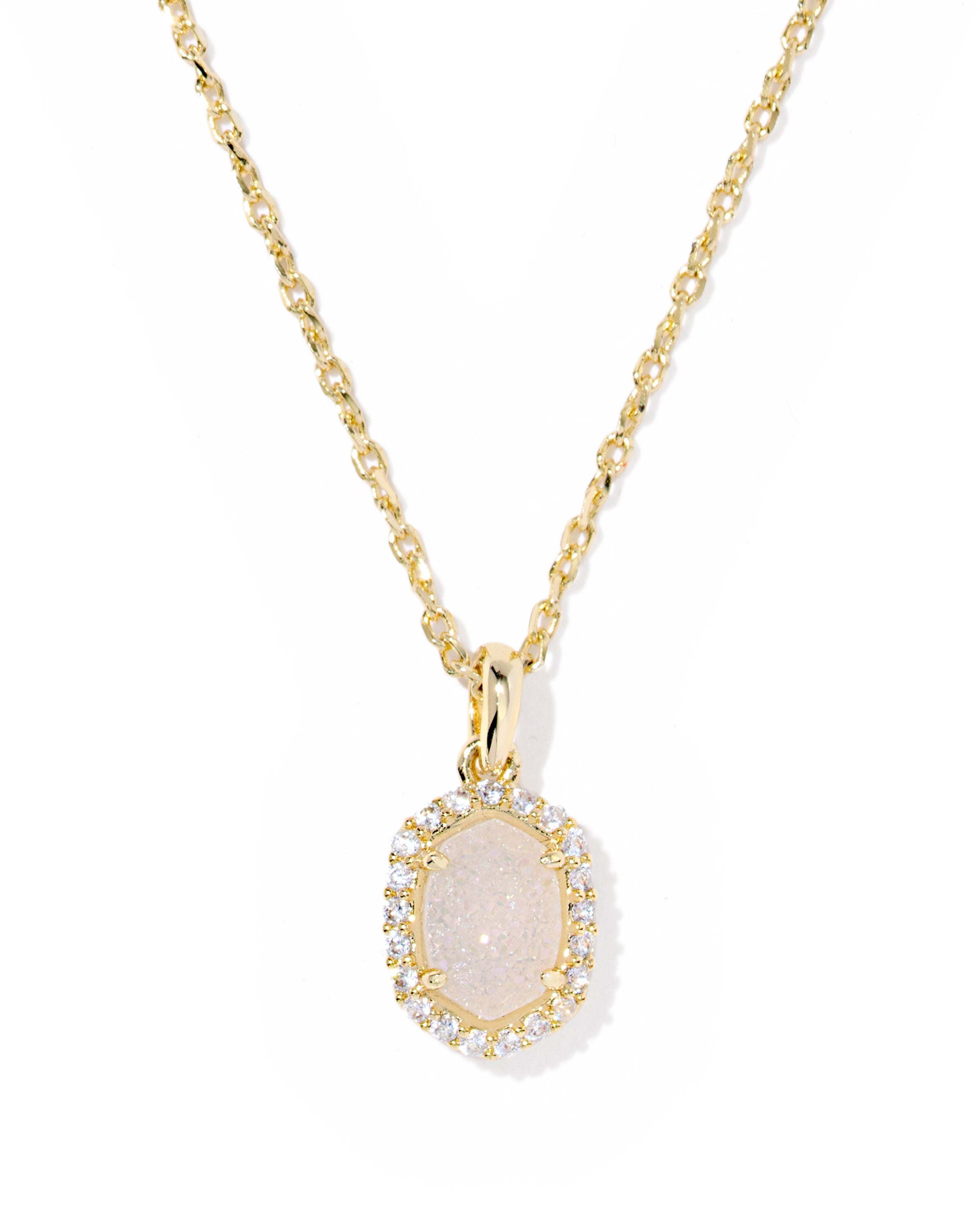 Daphne Crystal Frame Short Pendant Necklace