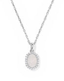 Daphne Crystal Frame Short Pendant Necklace