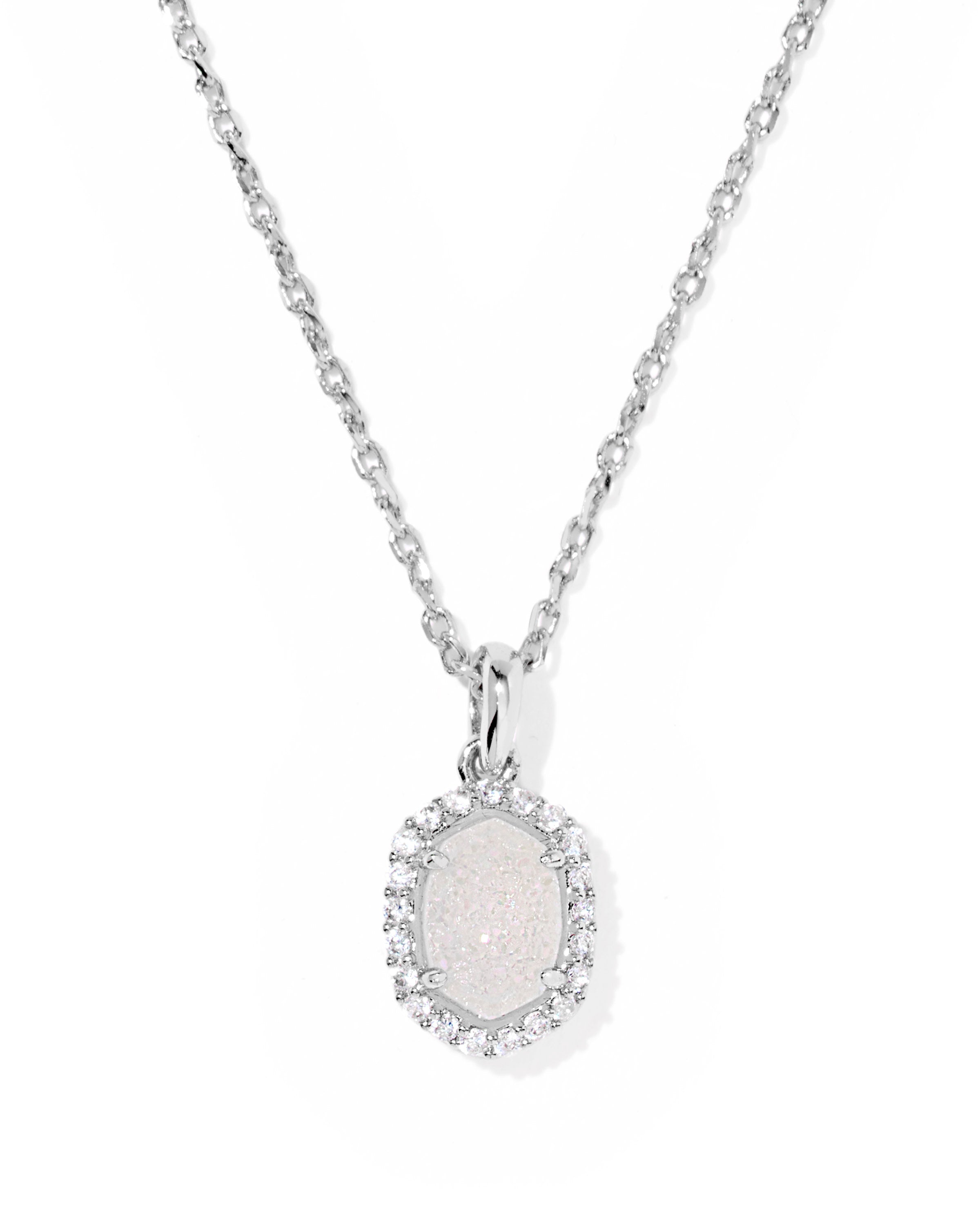 Daphne Crystal Frame Short Pendant Necklace