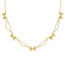 Bow Gold Strand Necklace