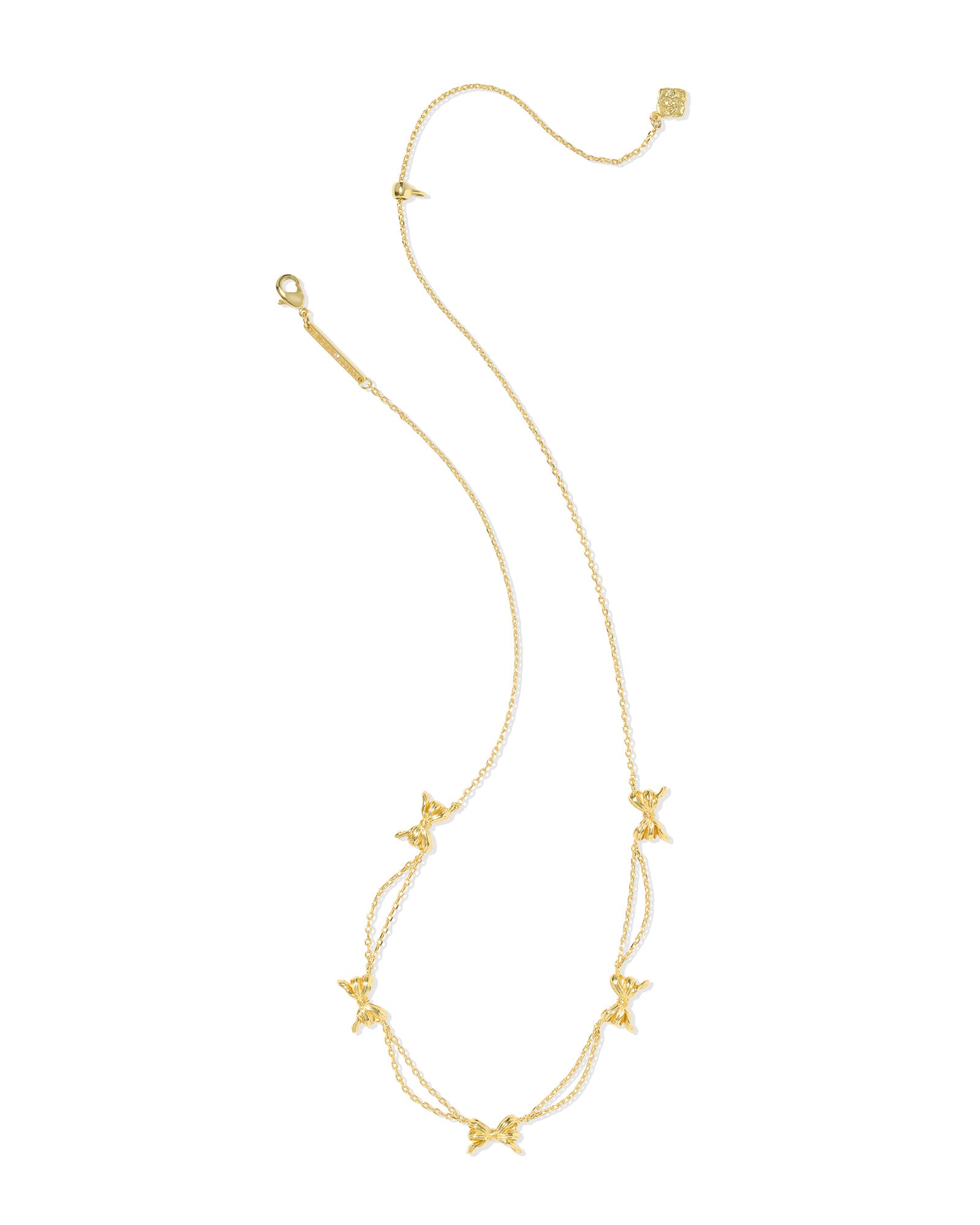 Bow Gold Strand Necklace