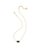 Elisa Gold Necklace in Gold Night Kyocera Opal