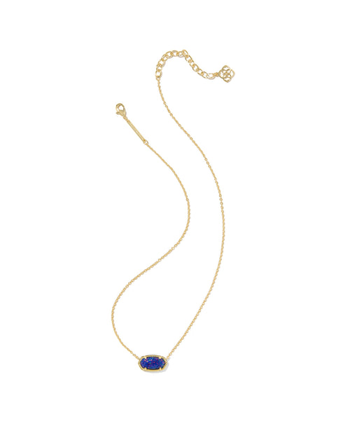 Elisa Gold Necklace ndigo Kyocera Opal
