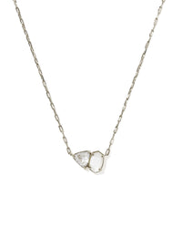 Tatum Silver Neutral Mix Short Pendant Necklace