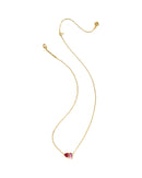 Tatum Gold Pink Mix Short Pendant Necklace