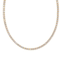Renee Gold Tennis Necklace