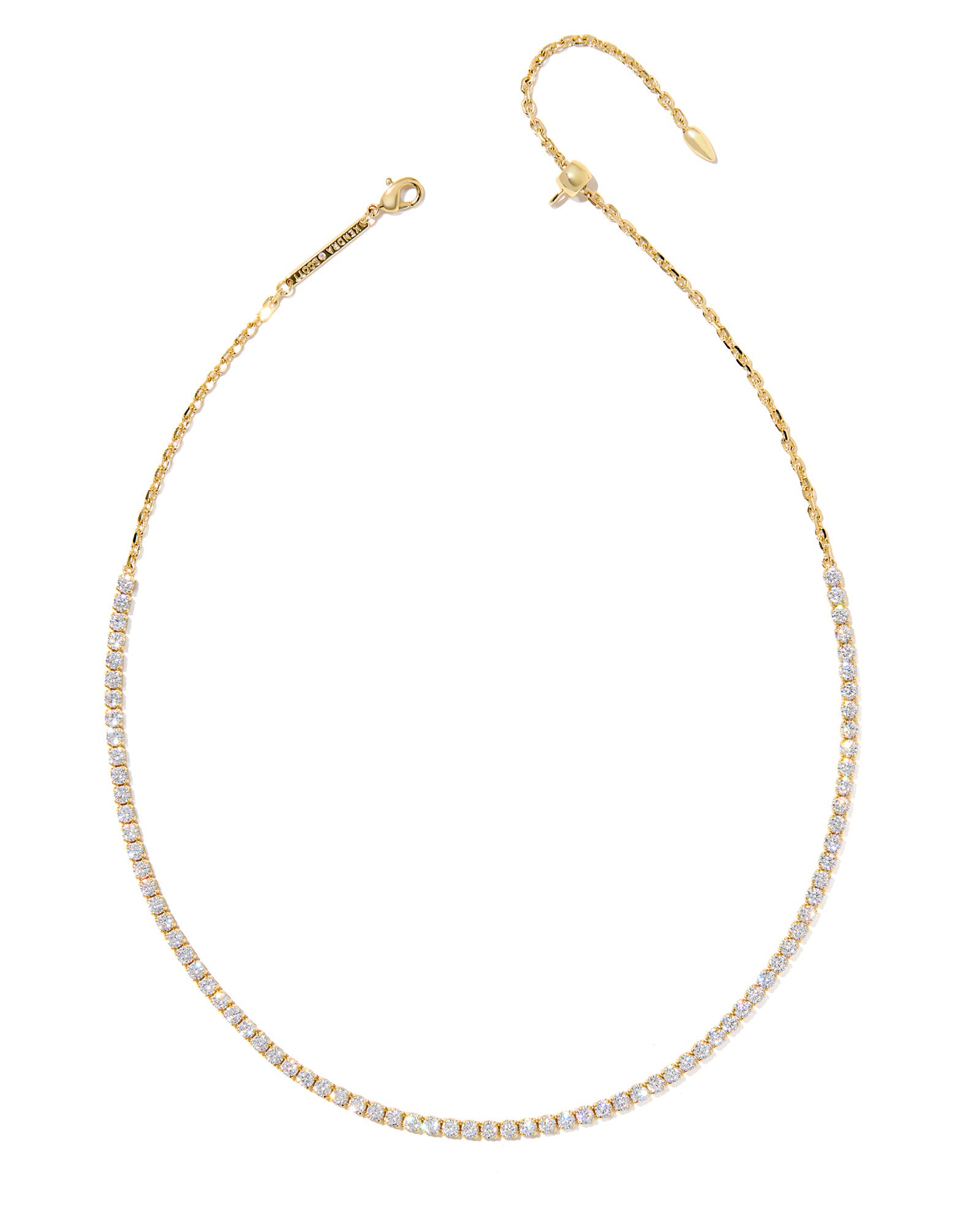 Renee Gold Tennis Necklace