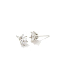 Cailin Crystal Stud Earrings in Rhodium