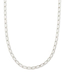 Merrick Chain Necklace in Rhodium