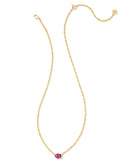 Cailin Crystal Pendant Necklace in Gold & Purple