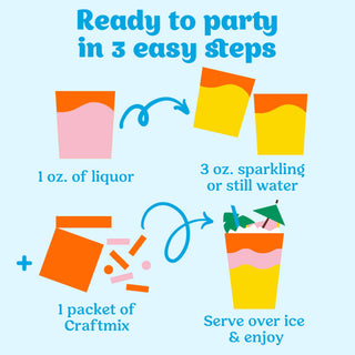 Variety Pack Cocktail Mixers - 6 Servings Multipack - Sugar Co.