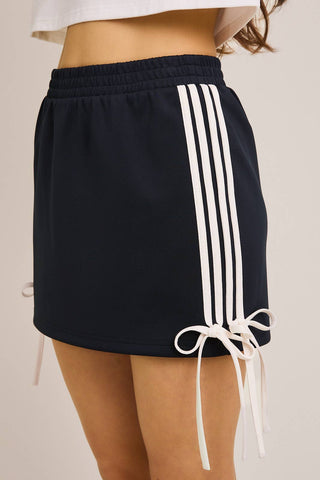 Varsity Bow Mini Skirt - Sugar Co.