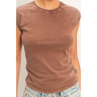 Vintage Ease Raglan Tee Sage - Sugar Co.