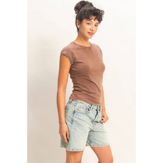 Vintage Ease Raglan Tee Sage - Sugar Co.