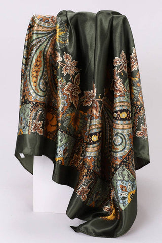 Vintage Paisley Fashion Scarf: OLIVE / One Size - Sugar Co.