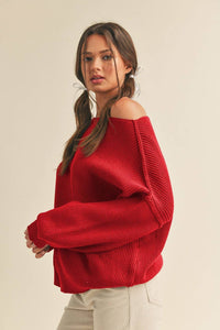 Vivienne Sweater Scarlet Red