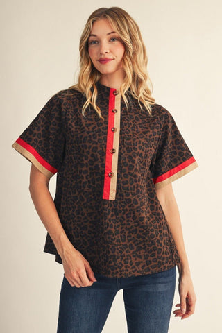 Wild About You Leopard Top - Sugar Co.