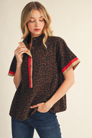 Wild About You Leopard Top - Sugar Co.