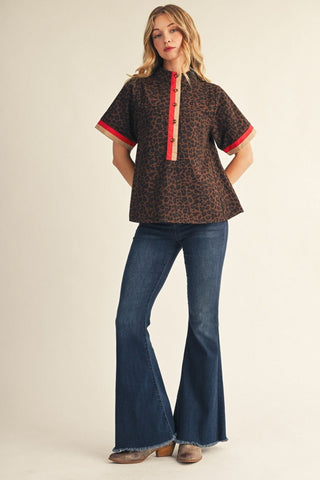 Wild About You Leopard Top - Sugar Co.