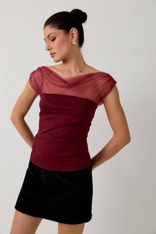 Winter Romance Top Burgundy - Sugar Co.