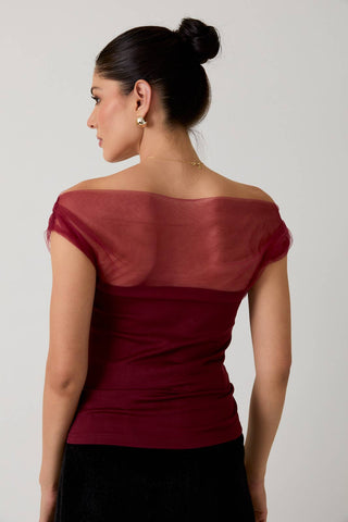 Winter Romance Top Burgundy - Sugar Co.
