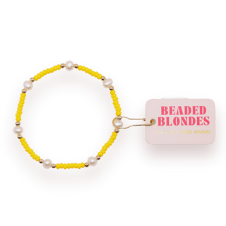 Yellow Pearl Bracelet: Standard 6.75 inch - Sugar Co.