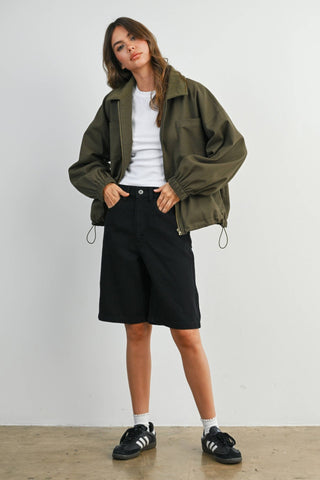 Ziggy Barn Jacket Olive - Sugar Co.
