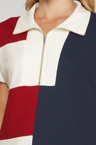 Zip Americana Dress - Sugar Co.